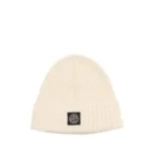 Ribbed Wool Cashmere Beanie - Stone Island - Modalova