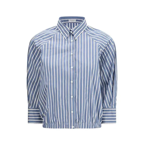 Cotton Pattern Shirt - Brunello Cucinelli - Modalova