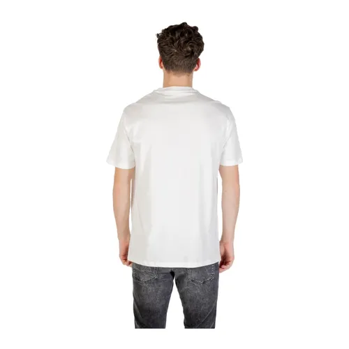 Basic Tee with Logo Patch - Armani Exchange - Modalova