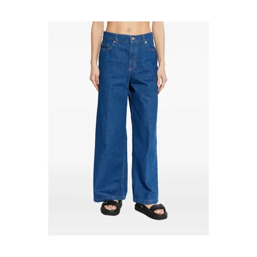 Wide Leg Jeans - Maison Kitsuné - Modalova