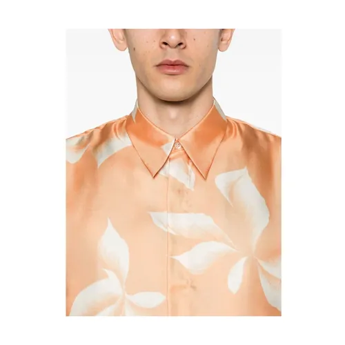 Floral Print Button-Up Shirt - Dries Van Noten - Modalova