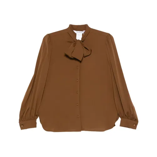 Camisa Camel con Lazo - Max Mara - Modalova