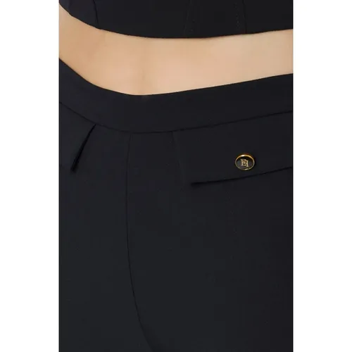 Black Trousers with Style - Elisabetta Franchi - Modalova