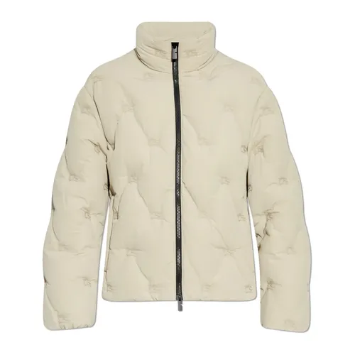 Puffer Jacket with Stand-Up Collar - Burberry - Modalova