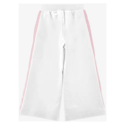 Floral Wide Leg Joggers - Monnalisa - Modalova