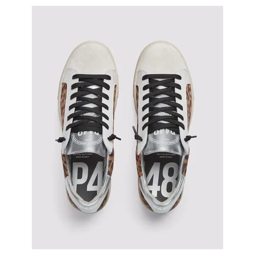 Leopard/Silver Sneaker - P448 - Modalova