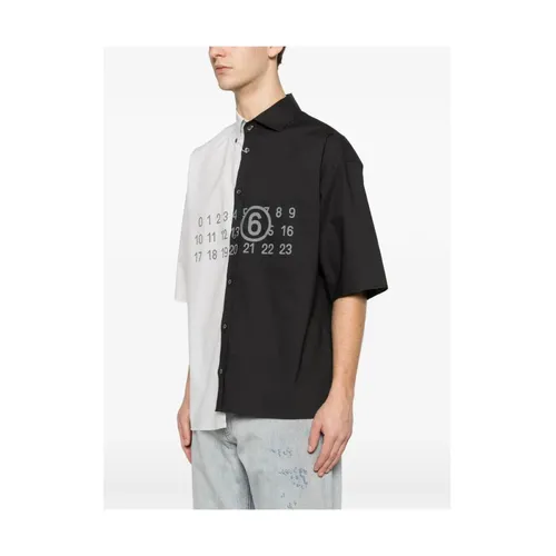Two-tone Cotton Poplin Shirt - MM6 Maison Margiela - Modalova