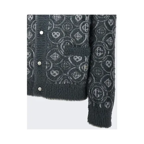 Fluffy Monogram Cardigan - Casablanca - Modalova