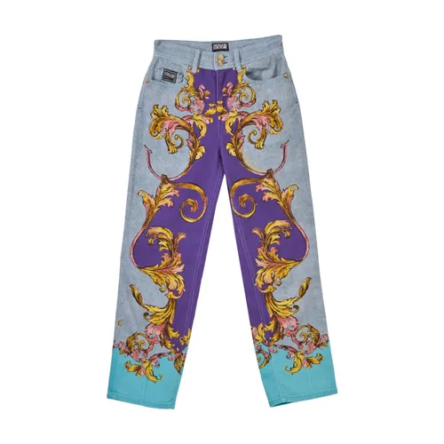Baroque Slim Fit Multicolor Jeans - Versace Jeans Couture - Modalova
