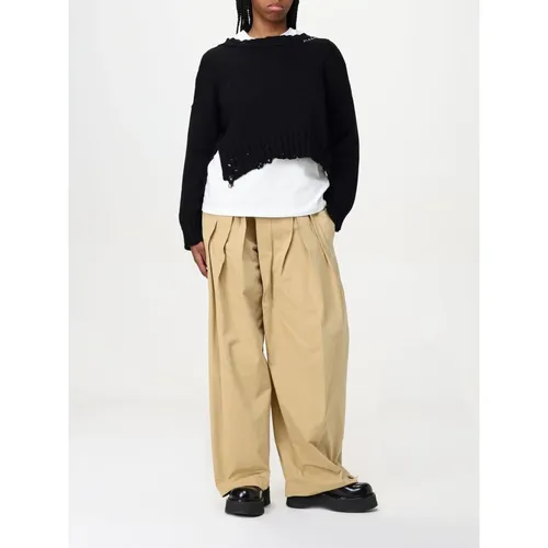 Distressed Knit Pullover Sweater - Marni - Modalova