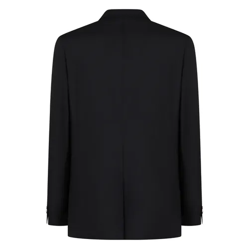 Wool Double-Breasted Jacket Lapel Collar - Fendi - Modalova