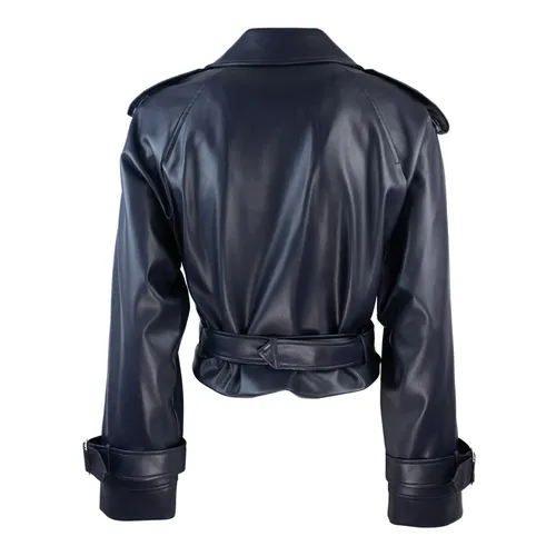 Double-breasted biker jacket - Liu Jo - Modalova
