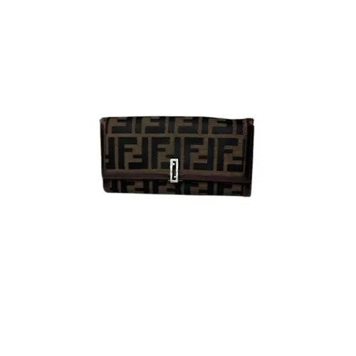 Pre-owned Vintage Canvas Wallet - Fendi Vintage - Modalova