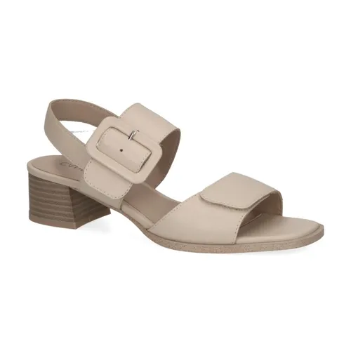 Beige Casual Flat Sandals Women - Caprice - Modalova