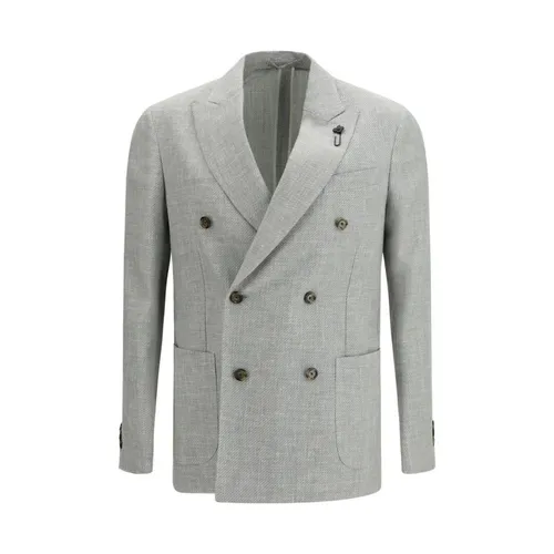 Double-Breasted Blazer - Lardini - Modalova