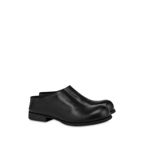 Black Folding Heel Round Toe - Moschino - Modalova