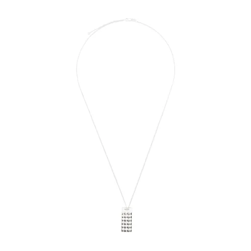 Silver Pyramid Pendant Necklace - Le Gramme - Modalova