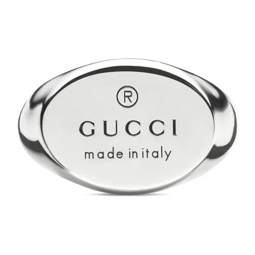 Chevalier Ring with Oval Tag - Gucci - Modalova