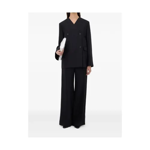 V-neck Double-Breasted Jacket - Loulou De Saison - Modalova