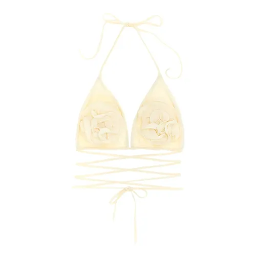 Floral Strappy Triangle Bikini Top - Magda Butrym - Modalova