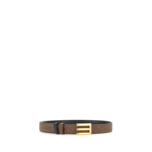 Logo Buckle Belt - Etro - Modalova