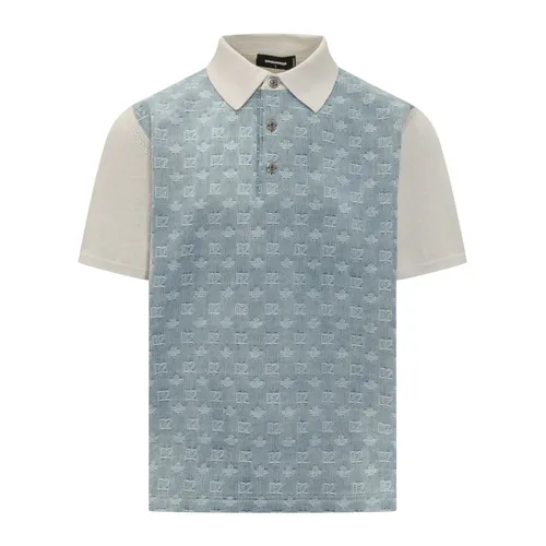 Monogram Knit Polo - Dsquared2 - Modalova
