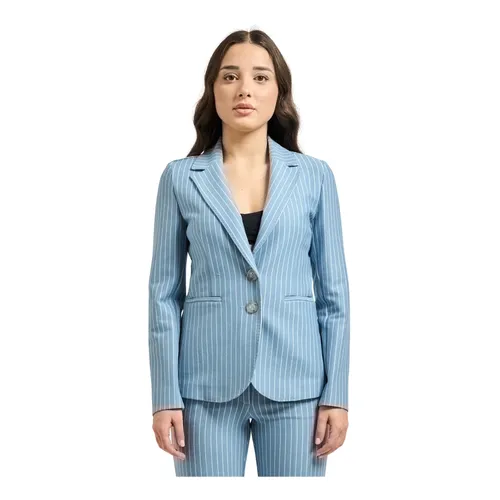 Blazer de Punto de Mezcla de Algodón - Iblues - Modalova