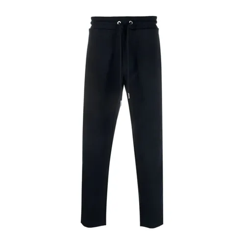 Navy Drawstring Pants with Stripe Detail - Moncler - Modalova