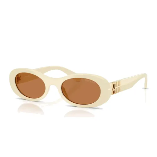 Oval Sunglasses - Miu Miu - Modalova