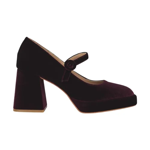 Wide heel shoe with strap - Alma EN Pena - Modalova
