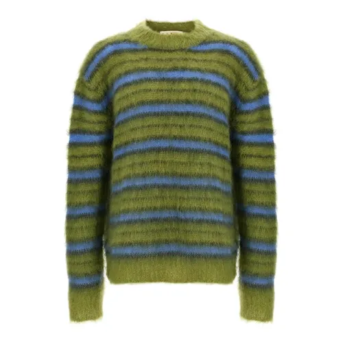Striped Mohair Sweater - Marni - Modalova