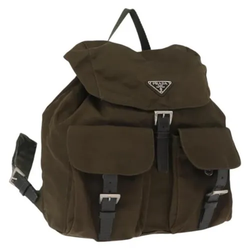 Pre-owned Leather Backpack - Prada Vintage - Modalova