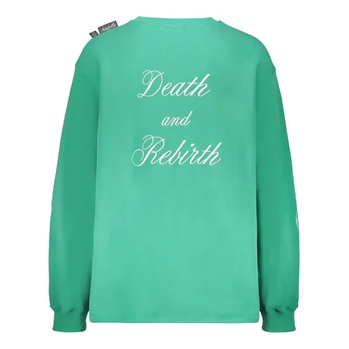 Embroidered Cotton Hoodie - Isabella 1985 - Modalova