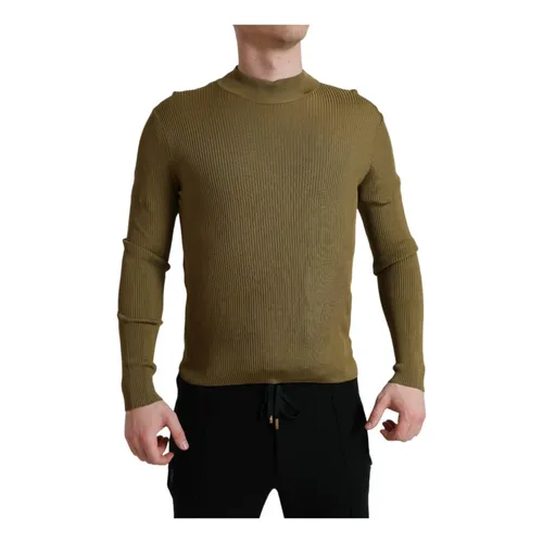 Viscose Crewneck Pullover Sweater - Dolce & Gabbana - Modalova