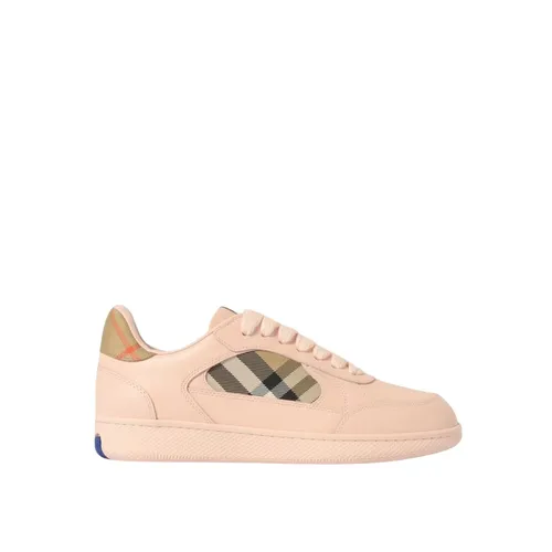 Leather Low Top Sneakers - Burberry - Modalova
