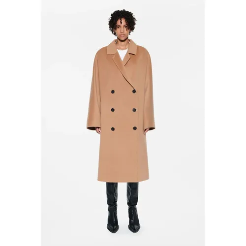 Camel Wool-Blend Coat - Stand Studio - Modalova