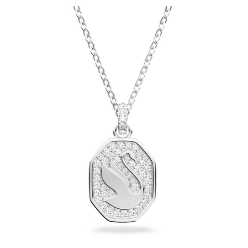 Swan Pendant Necklace - Swarovski - Modalova