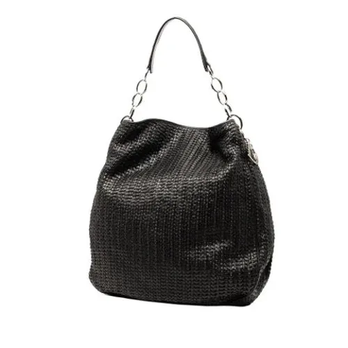 Pre-owned Leather Shoulder Bag - Dior Vintage - Modalova