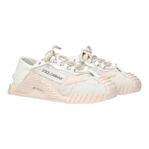 Gray Fabric Sneakers with Logo - Dolce & Gabbana - Modalova