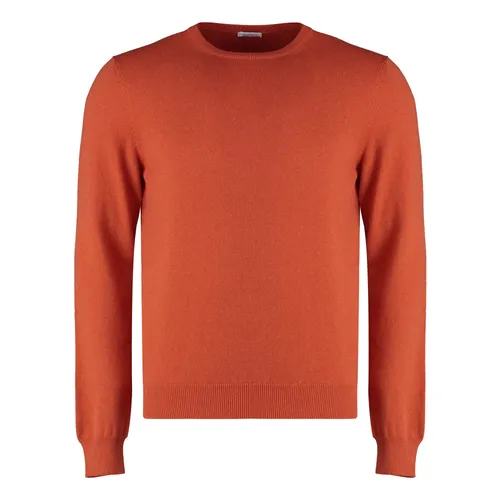 Cashmere blend pullover with ribbed knit - Malo - Modalova