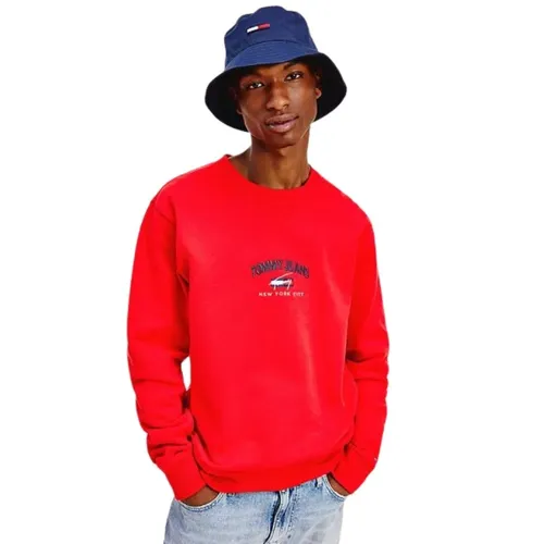 Algodón Orgánico Sudadera Roja - Tommy Jeans - Modalova