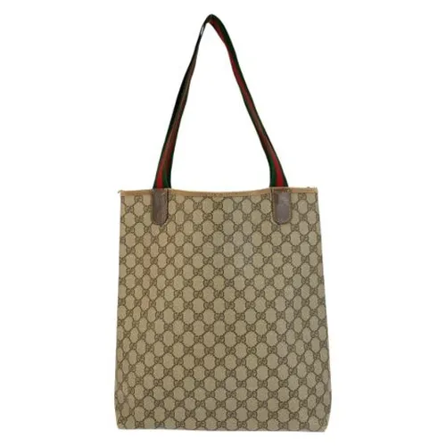 Pre-owned Canvas Tote Bag - Gucci Vintage - Modalova