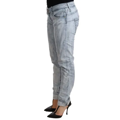 Folded Hem Denim Trouser - Acht - Modalova