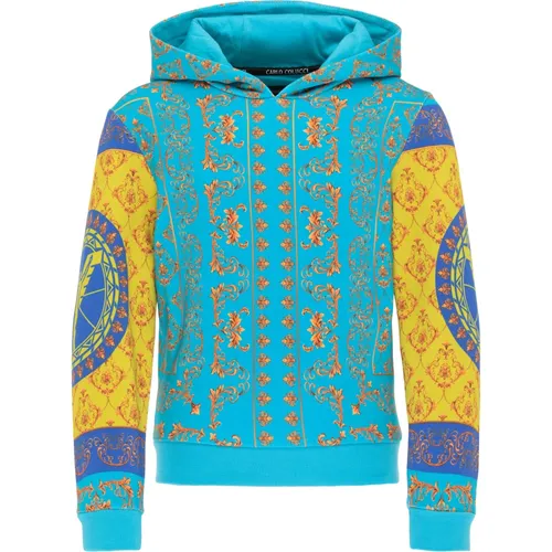 Unique Baroque Pattern Kids Hoodie - Carlo Colucci - Modalova