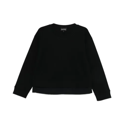 Structured Double Jersey Sweatshirt - Emporio Armani - Modalova