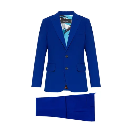 Blue Pocketed Suit - Dsquared2 - Modalova