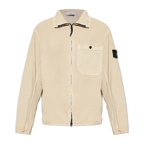 Denim Jacket With Pocket - Stone Island - Modalova