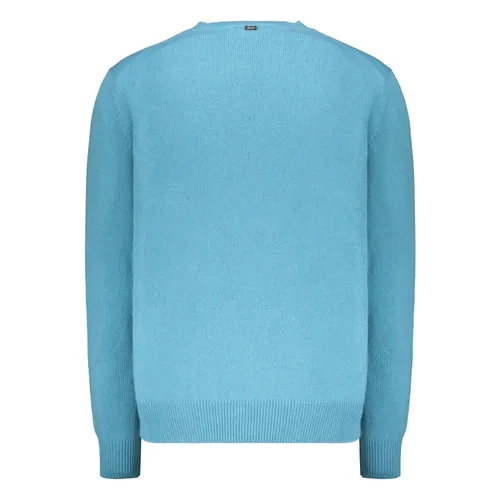 Luxury Cashmere Sweater with Ribbed Details - Herno - Modalova