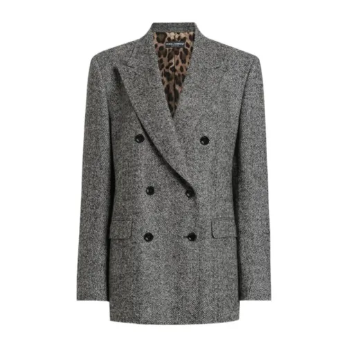 Blazer Espiguilla - Dolce & Gabbana - Modalova