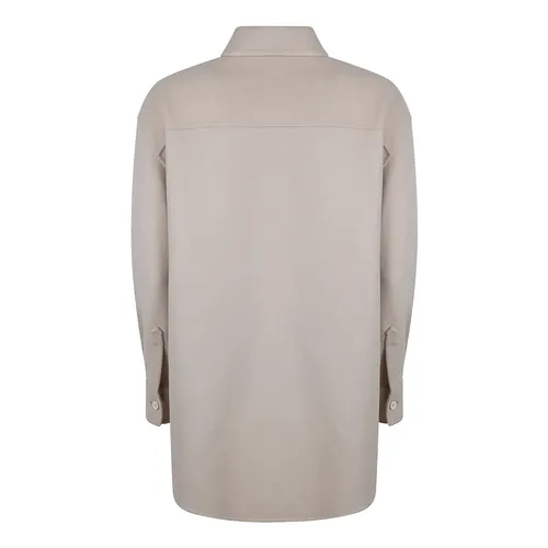 Long shirt in double wool - Fabiana Filippi - Modalova